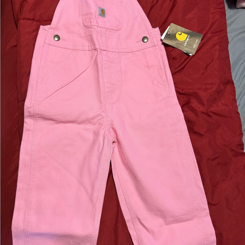 Carhartt Pink Overalls Classic Bib Design